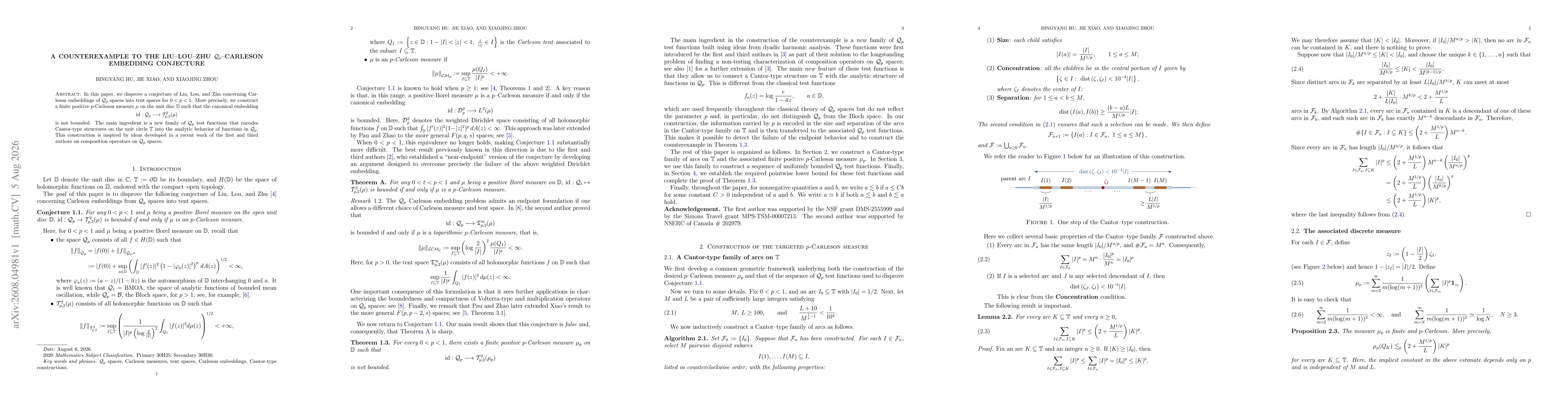 Thumbnail for A Counterexample to the Liu--Lou--Zhu $\mathcal Q_p$--Carleson Embedding Conjecture