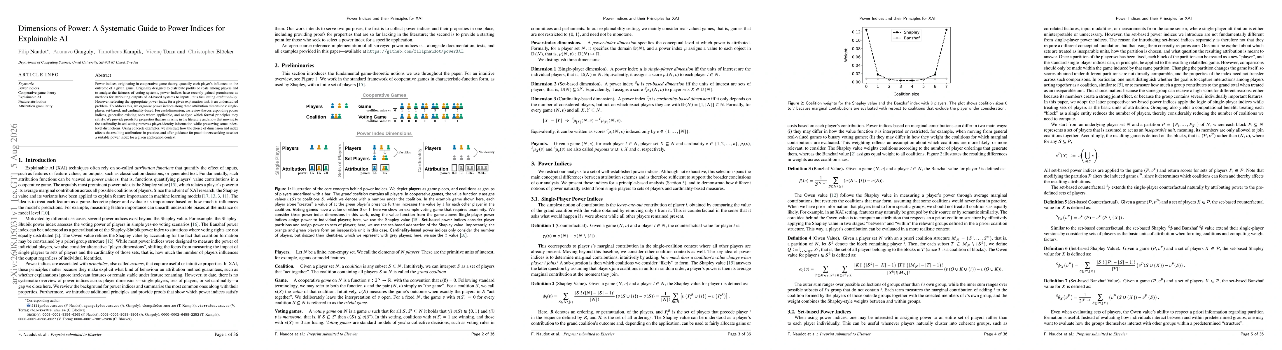 Thumbnail for Dimensions of Power: A Systematic Guide to Power Indices for Explainable AI