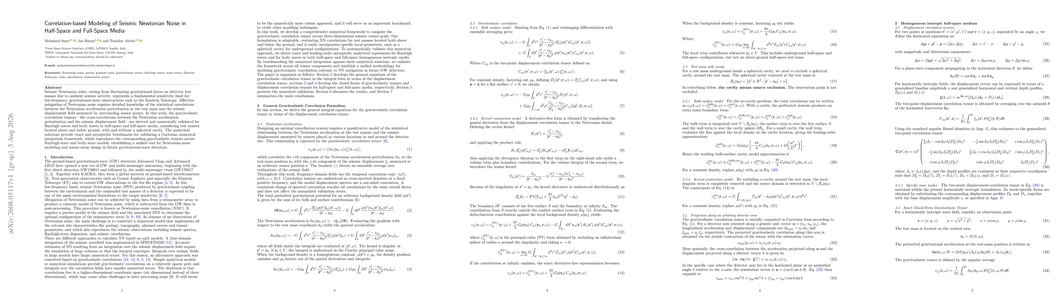 Thumbnail for Correlation-based Modeling of Seismic Newtonian Noise in Half-Space and Full-Space Media