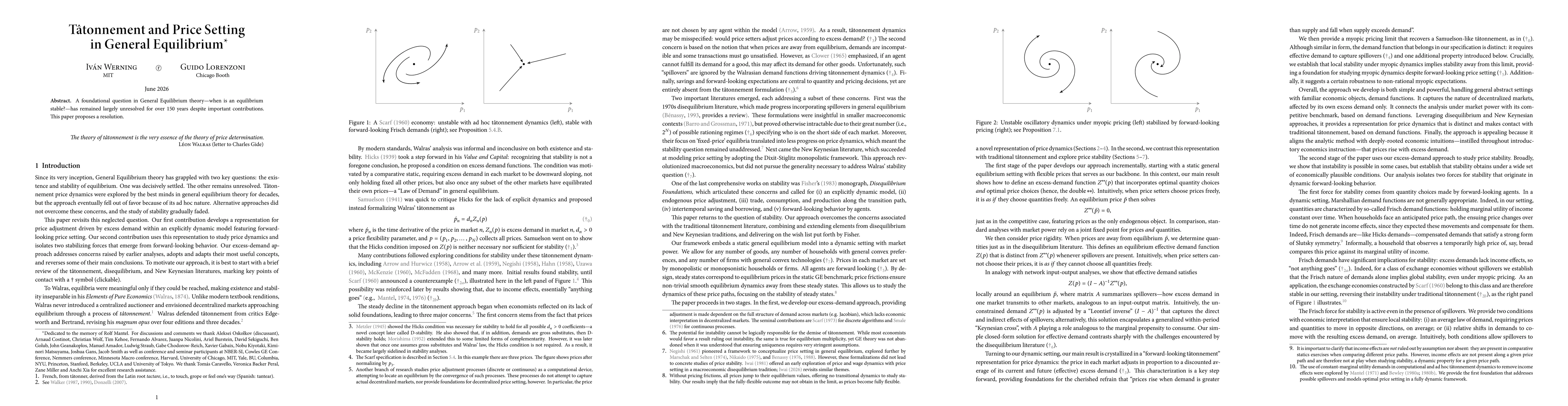Thumbnail for Tâtonnement and Price Setting in General Equilibrium