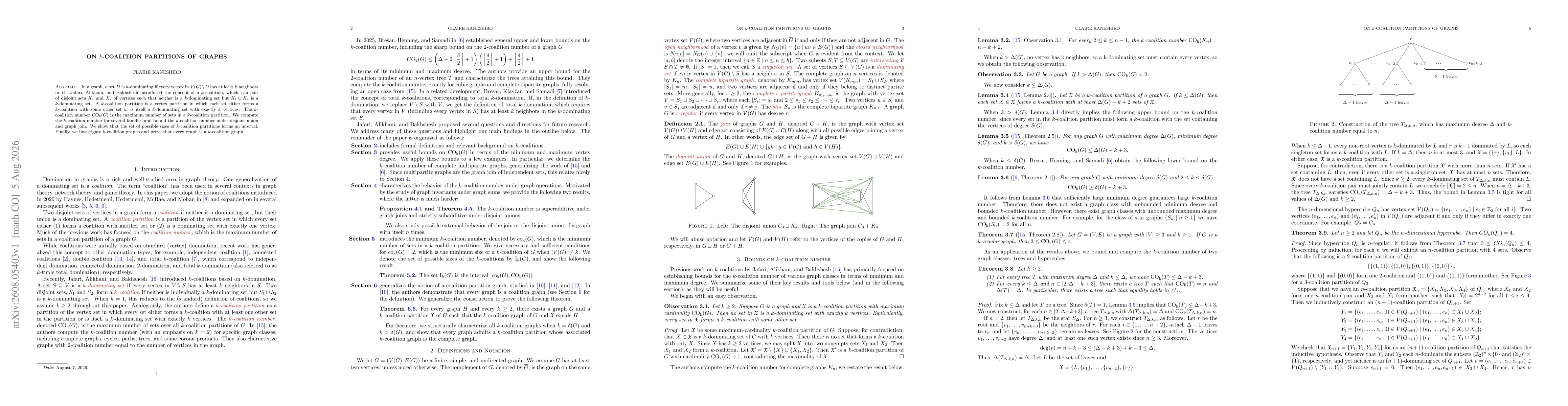 Thumbnail for On k-coalition partitions of graphs