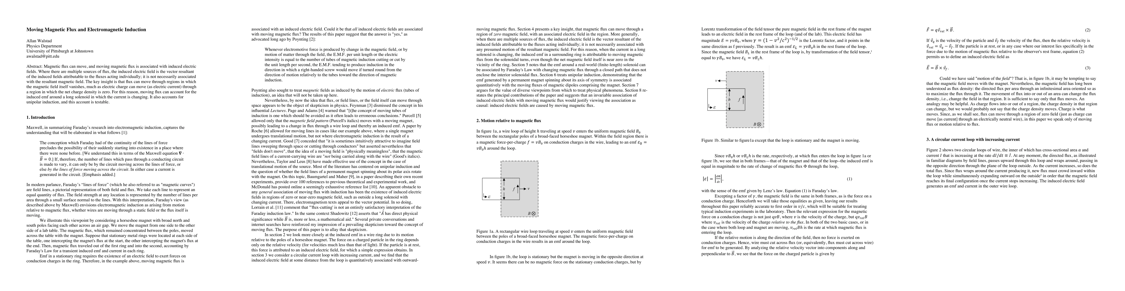 Thumbnail for Moving Magnetic Flux and Electromagnetic Induction