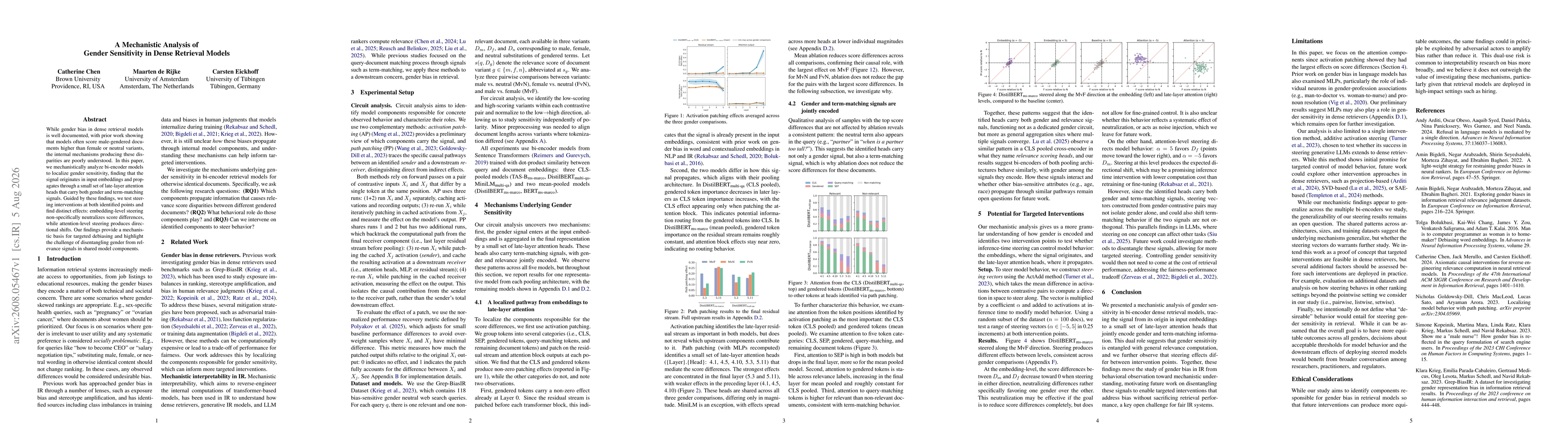 Thumbnail for A Mechanistic Analysis of Gender Sensitivity in Dense Retrieval Models