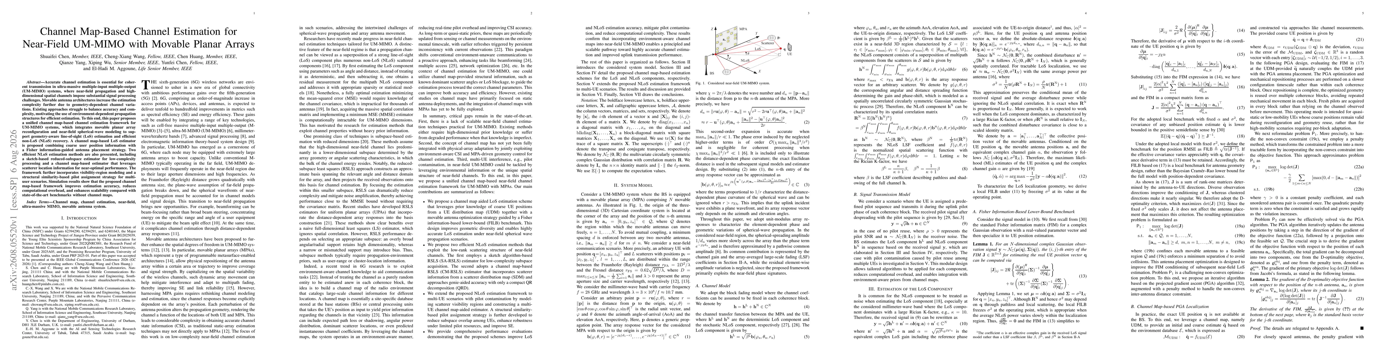 Thumbnail for Channel Map-Based Channel Estimation for Near-Field UM-MIMO with Movable Planar Arrays