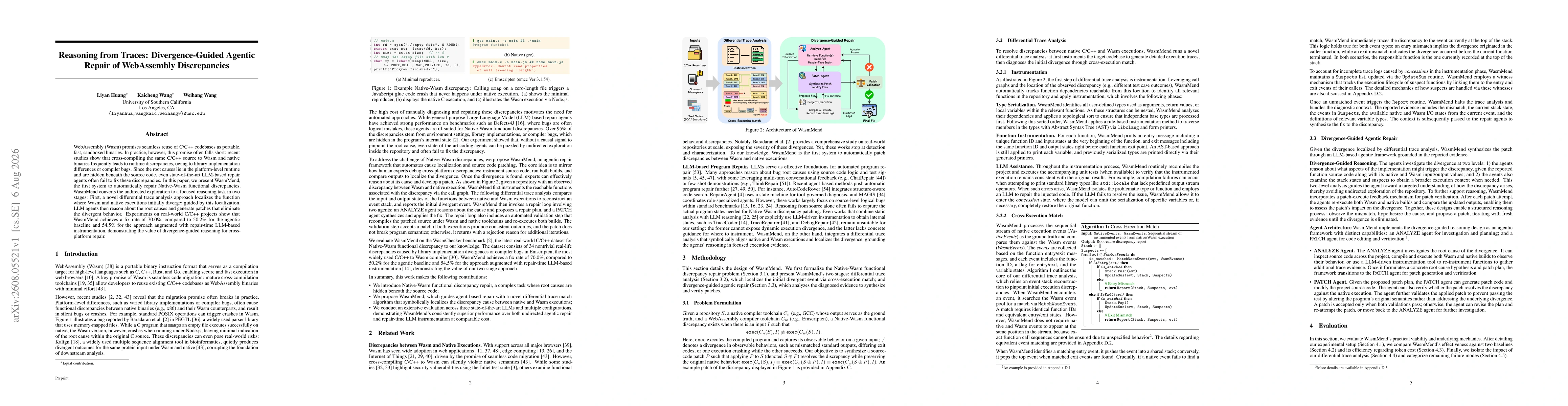 Thumbnail for Reasoning from Traces: Divergence-Guided Agentic Repair of WebAssembly Discrepancies