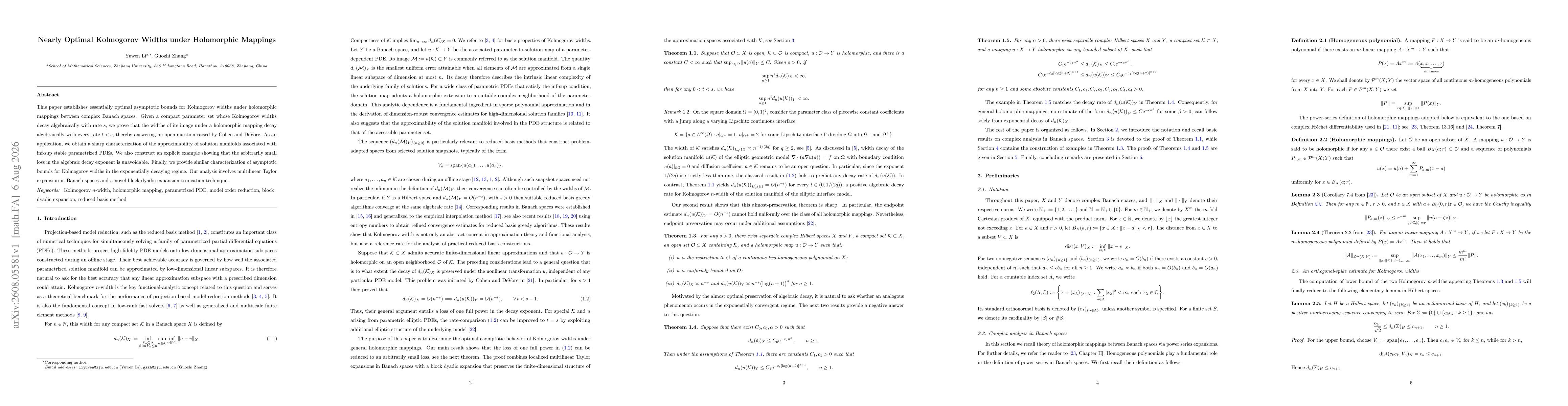 Thumbnail for Nearly optimal Kolmogorov widths under holomorphic mappings