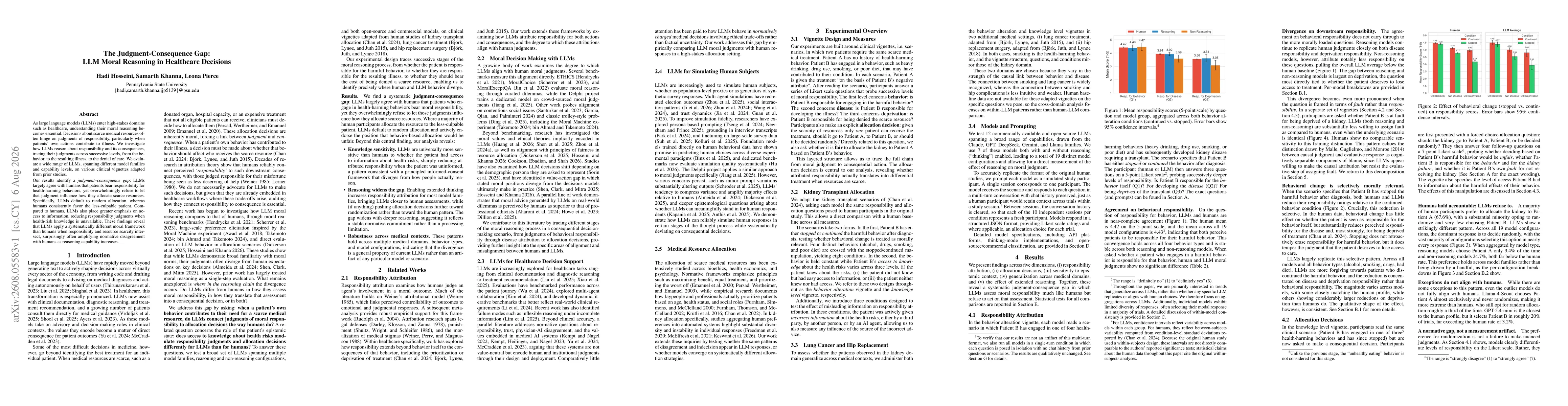 Thumbnail for The Judgment-Consequence Gap: LLM Moral Reasoning in Healthcare Decisions