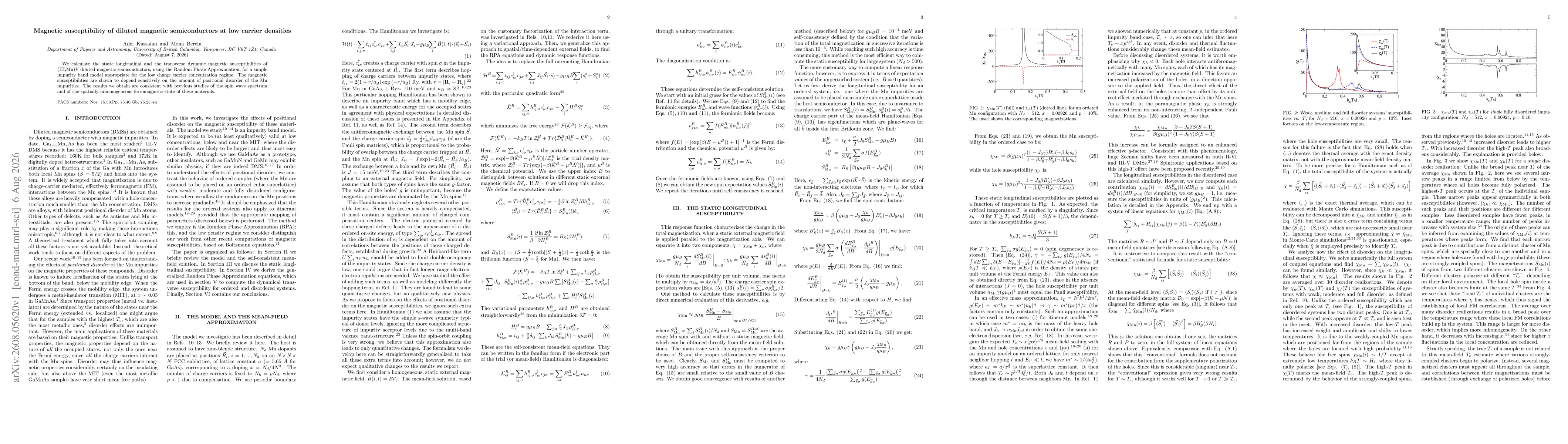 Thumbnail for Magnetic susceptibility of diluted magnetic semiconductors at low carrier densities