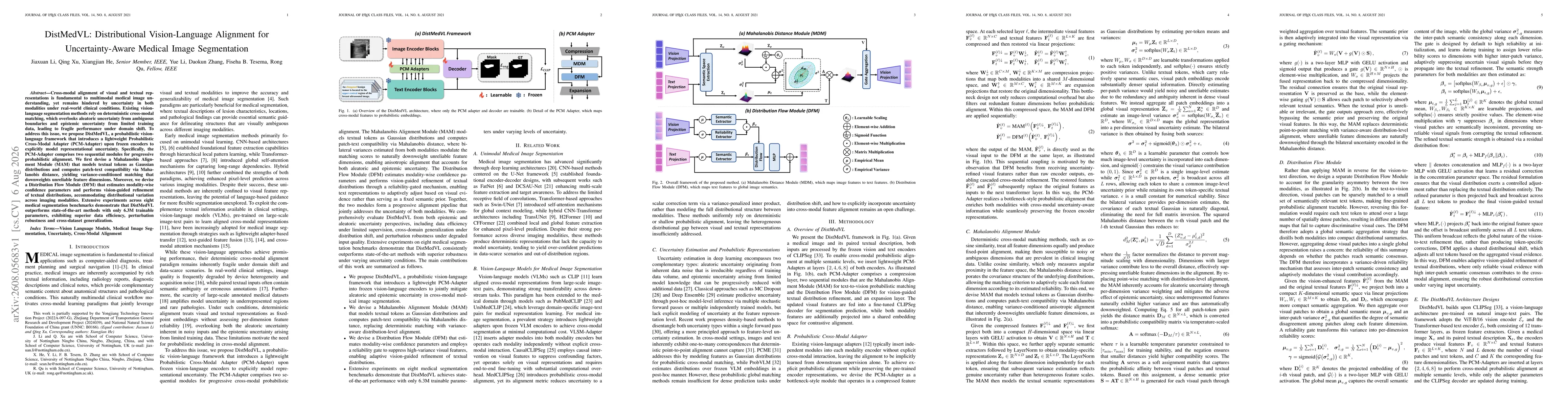 Thumbnail for DistMedVL: Distributional Vision-Language Alignment for Uncertainty-Aware Medical Image Segmentation