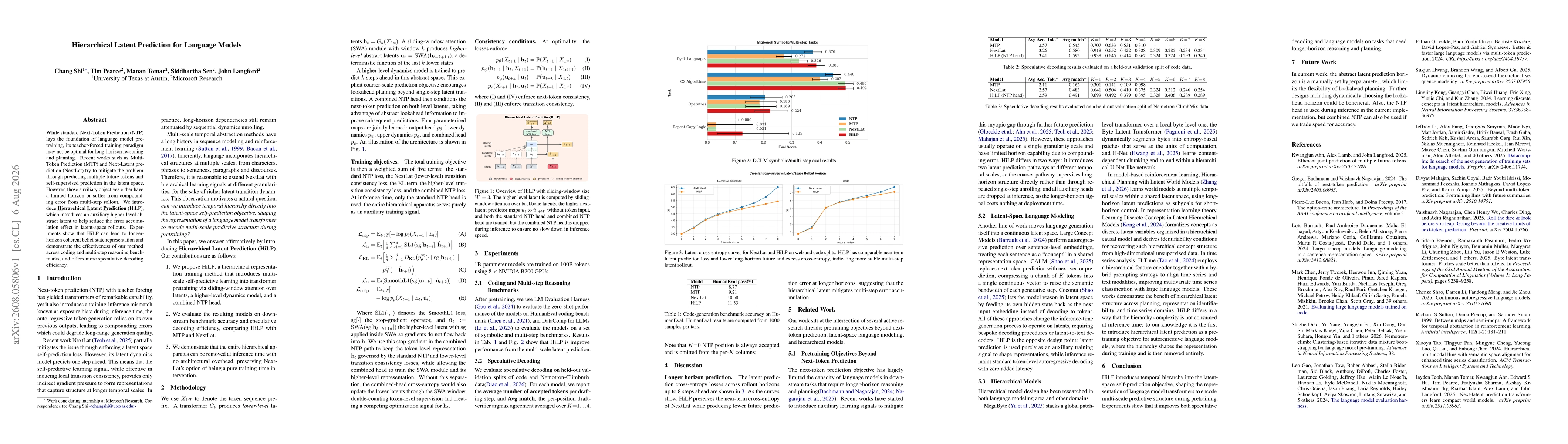 Thumbnail for Hierarchical Latent Prediction for Language Models