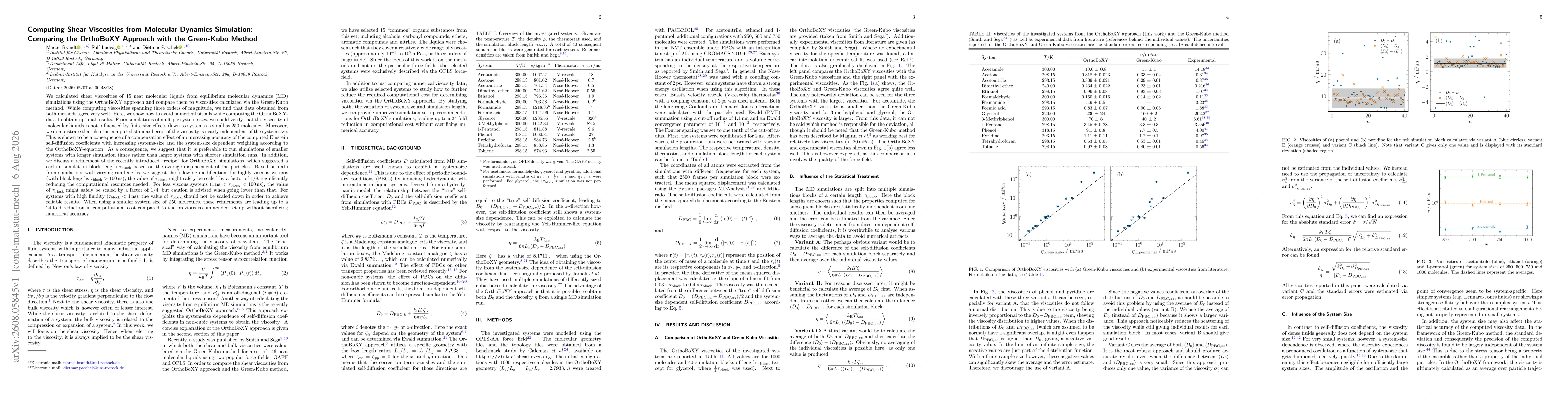 Thumbnail for Computing Shear Viscosities from Molecular Dynamics Simulation: Comparing the OrthoBoXY Approach with the Green-Kubo Method