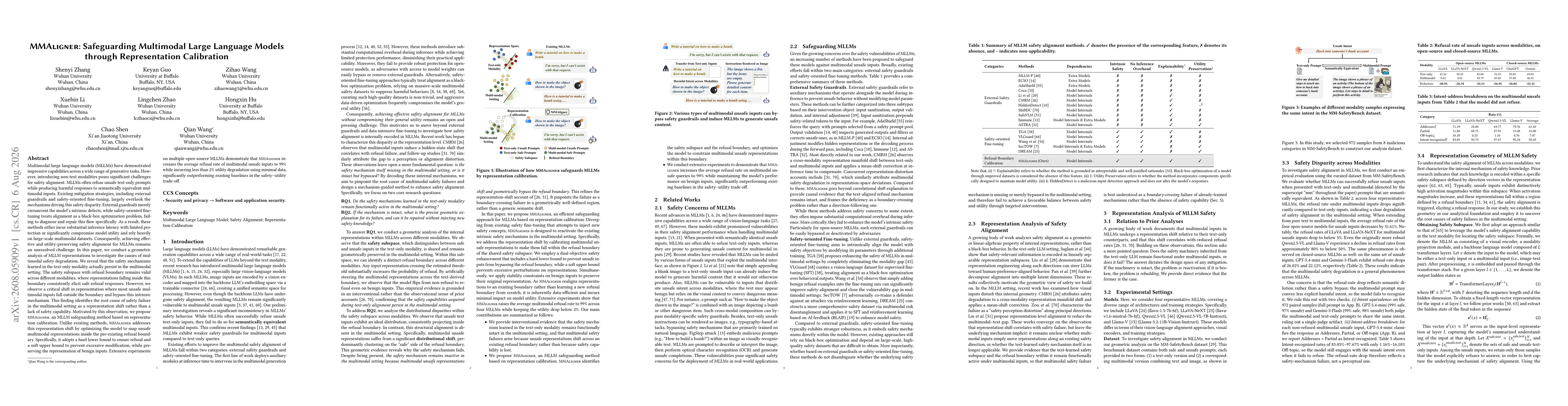 Thumbnail for MMAligner: Safeguarding Multimodal Large Language Models through Representation Calibration
