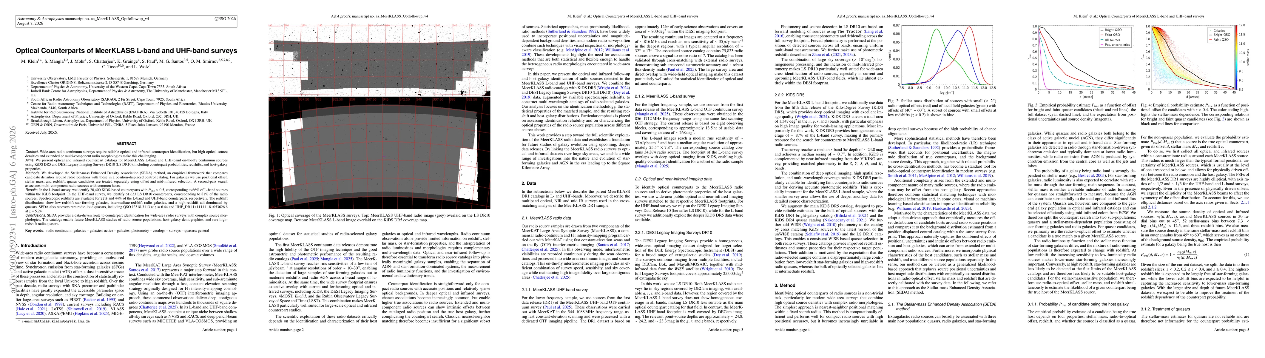 Thumbnail for Optical Counterparts of MeerKLASS L-band and UHF-band surveys