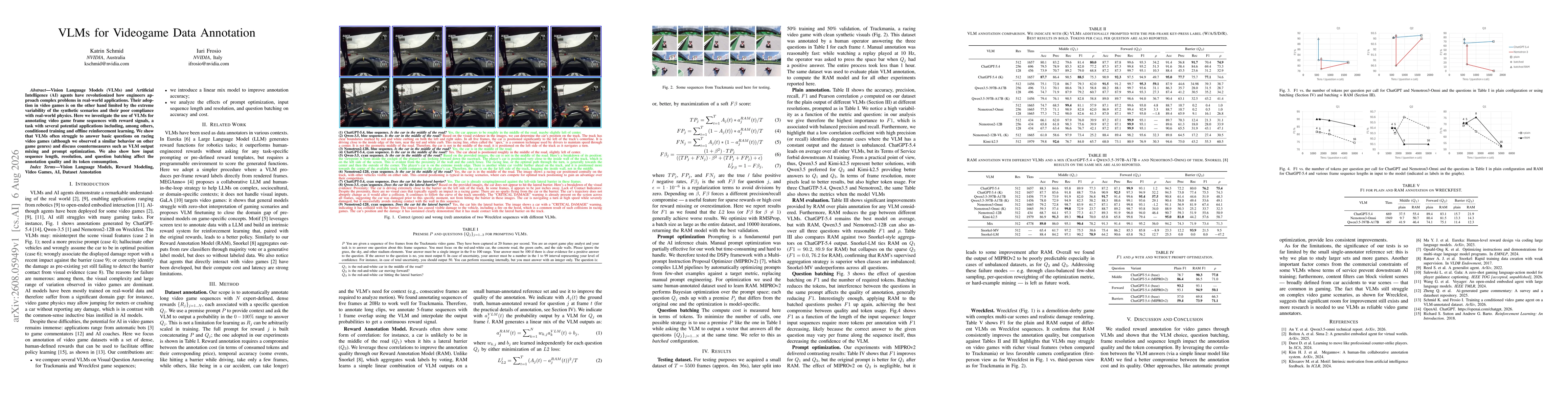 Thumbnail for VLMs for Videogame Data Annotation