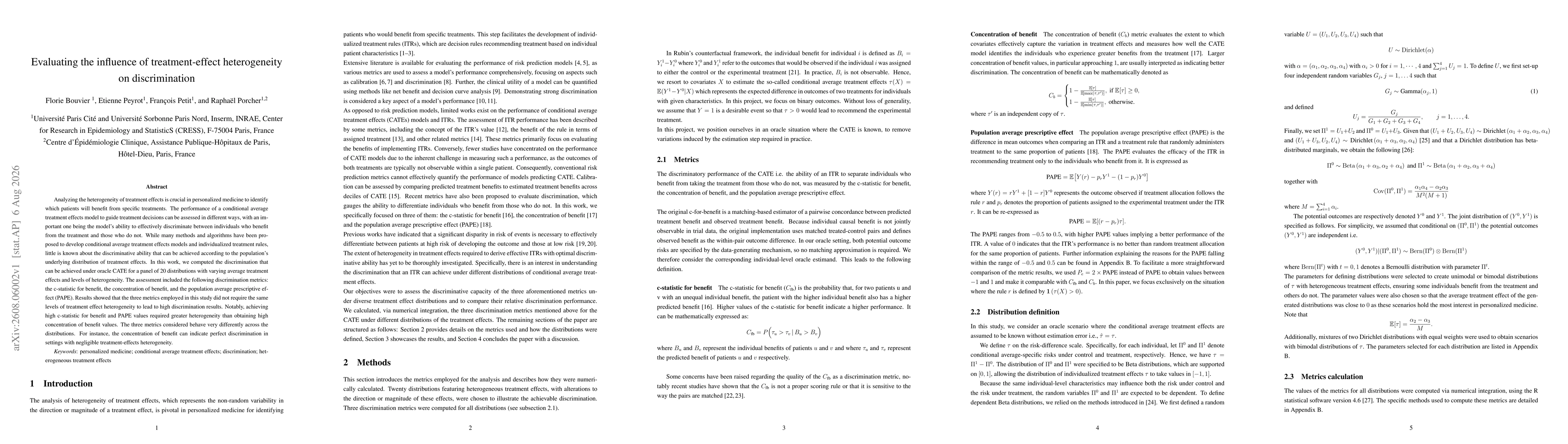 Thumbnail for Evaluating the influence of treatment-effect heterogeneity on discrimination