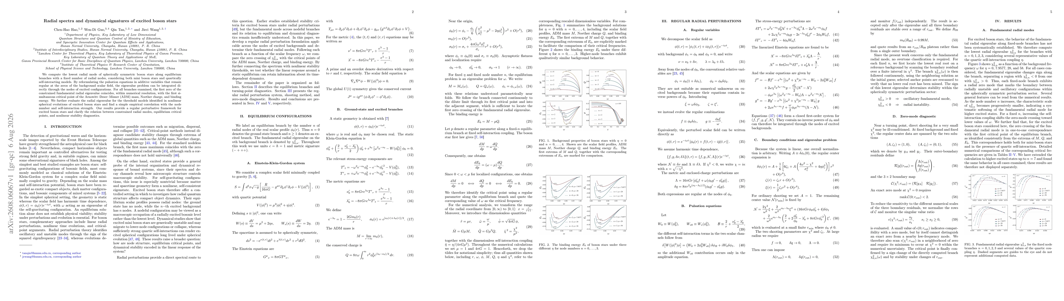 Thumbnail for Radial spectra and dynamical signatures of excited boson stars