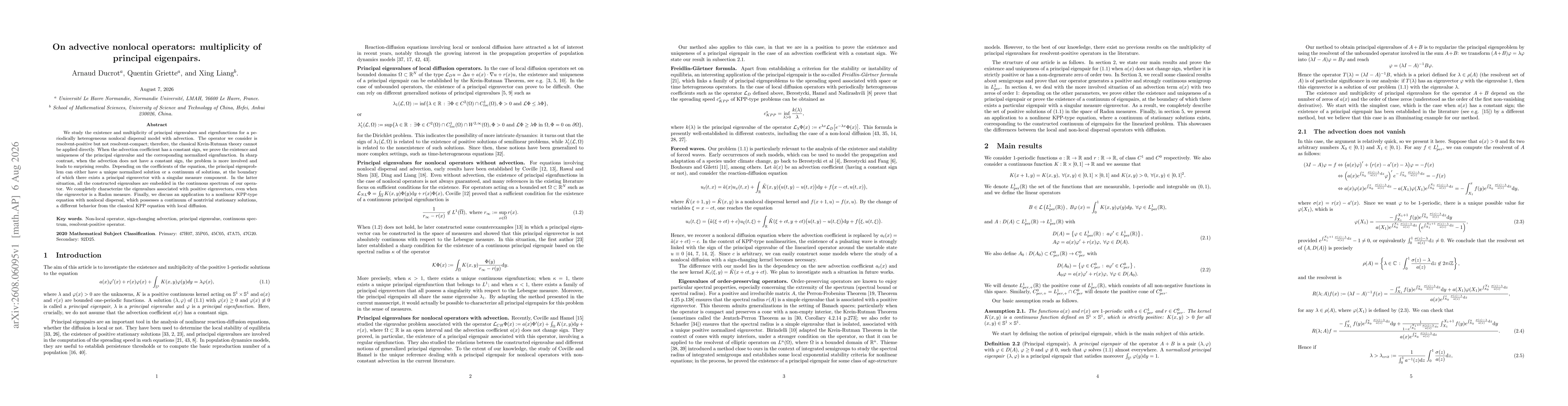 Thumbnail for On advective nonlocal operators: multiplicity of principal eigenpairs
