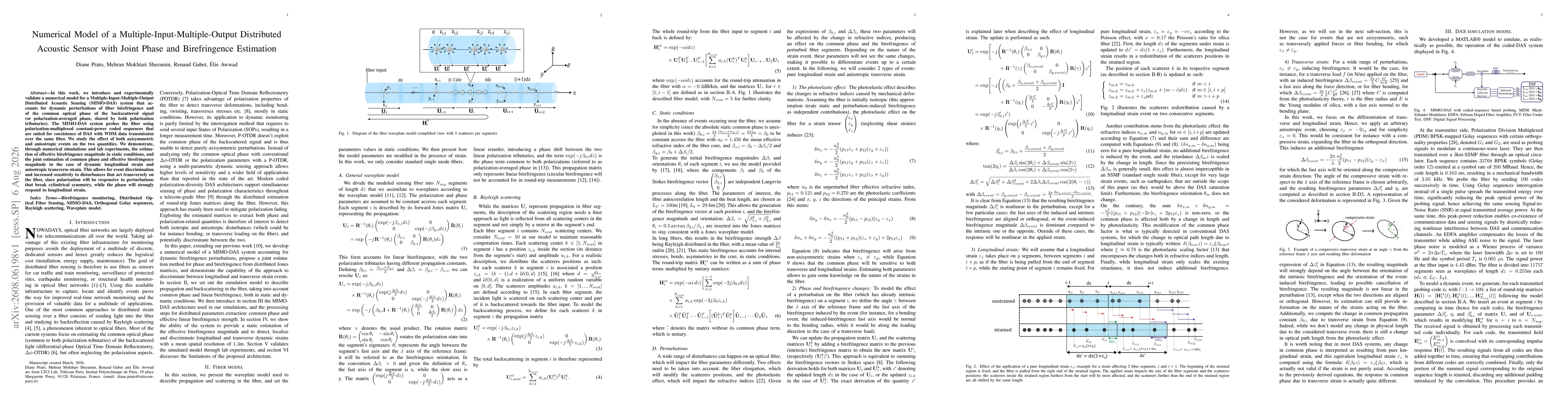 Thumbnail for Numerical Model of a Multiple-Input-Multiple-Output Distributed Acoustic Sensing System with Joint Phase and Birefringence Estimation