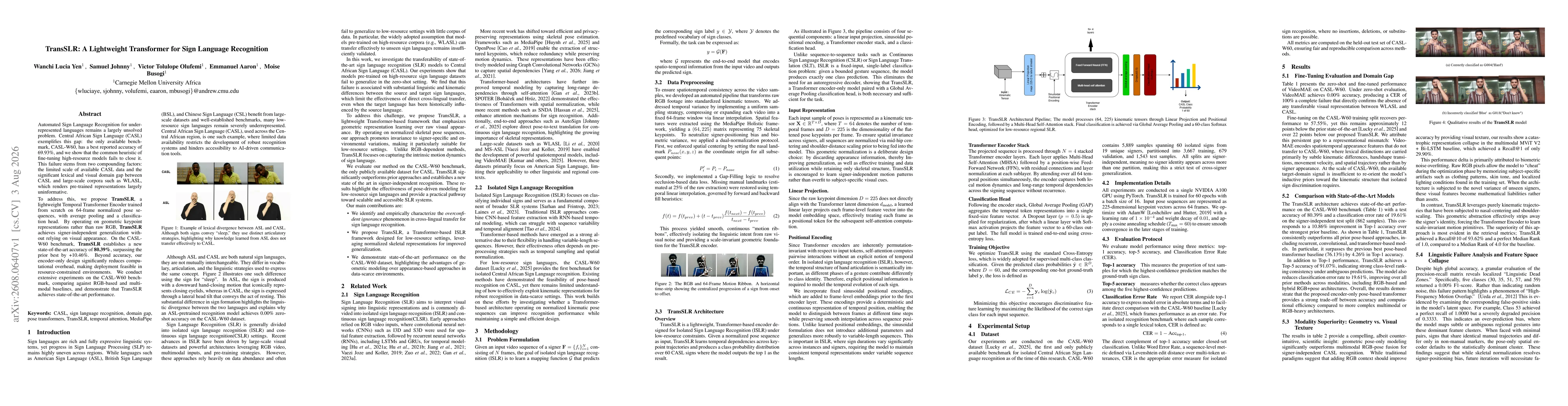 Thumbnail for TransSLR: A Lightweight Transformer for Sign Language Recognition