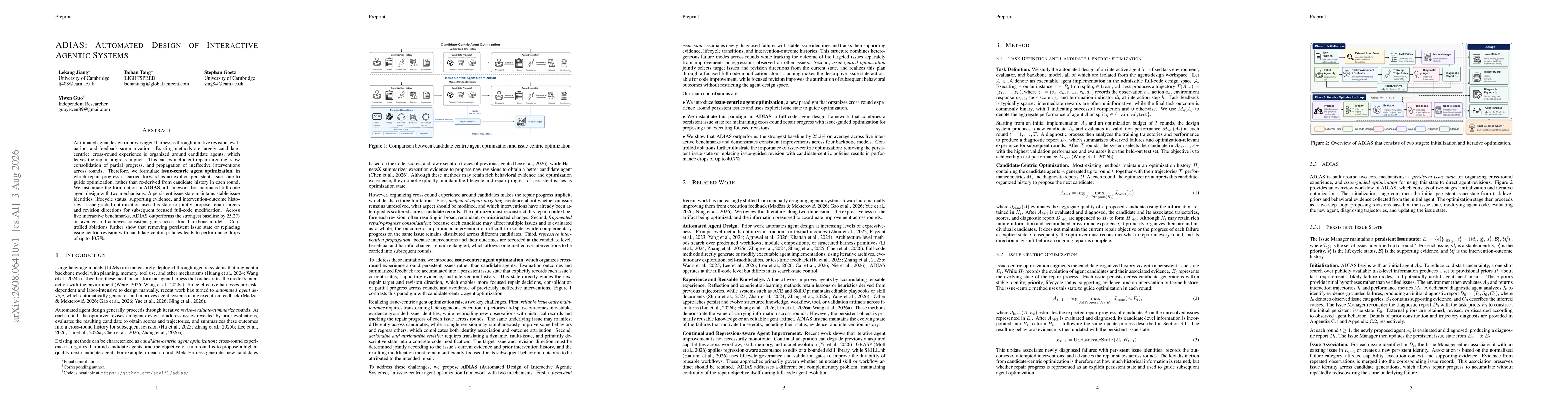 Thumbnail for ADIAS: Automated Design of Interactive Agentic Systems