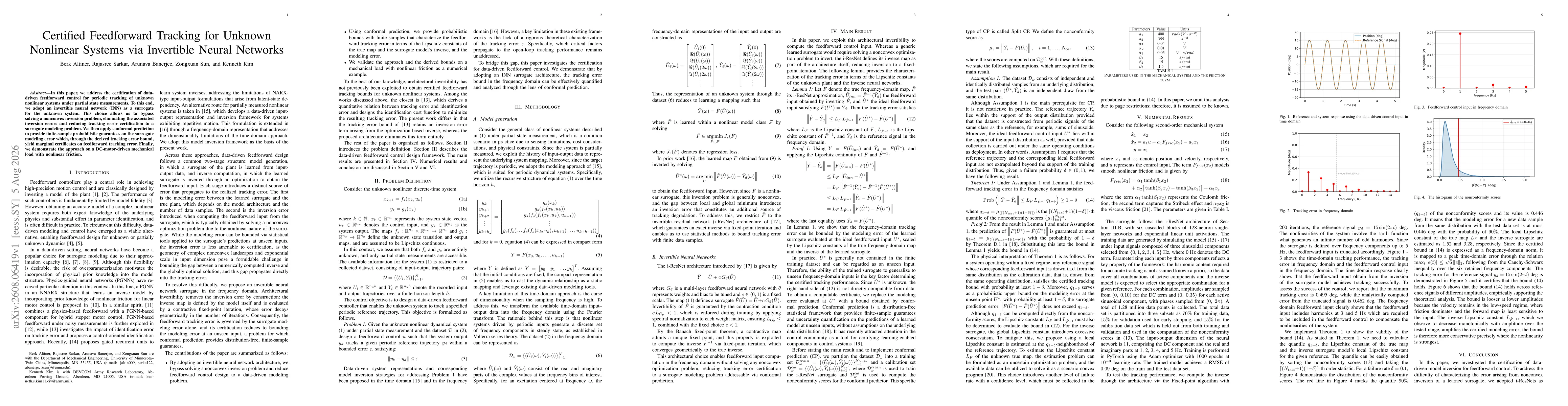Thumbnail for Certified Feedforward Tracking for Unknown Nonlinear Systems via Invertible Neural Networks