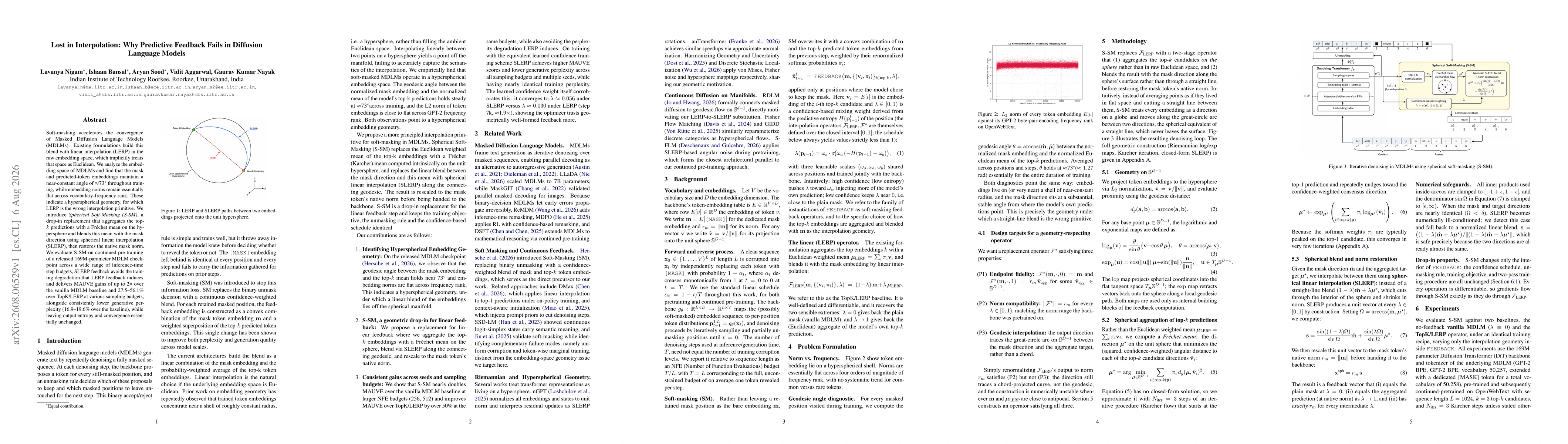 Thumbnail for Lost in Interpolation: Why Predictive Feedback Fails in Diffusion Language Models