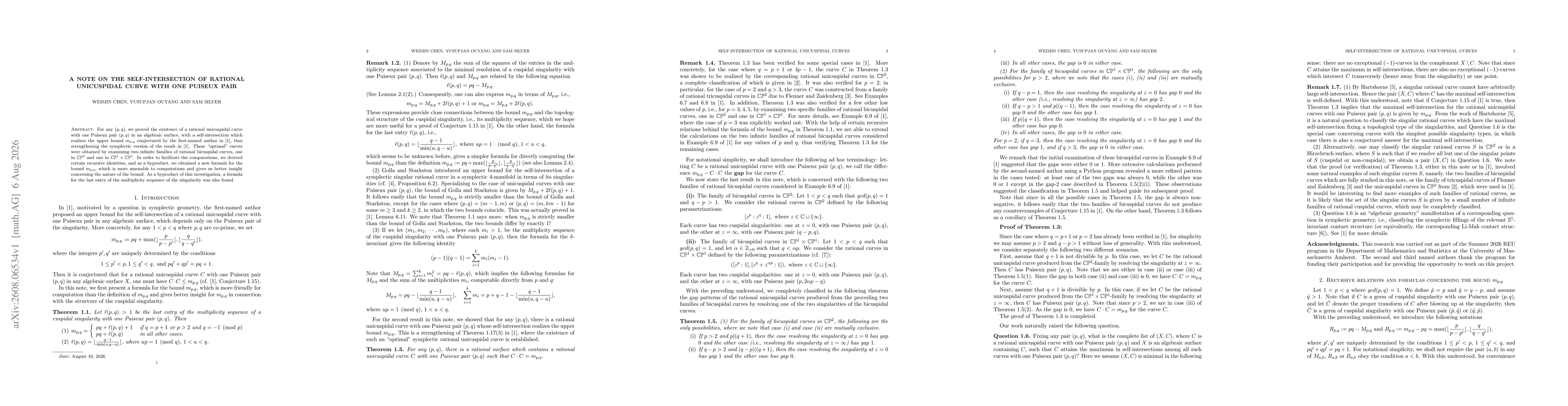 Thumbnail for A note on the self-intersection of rational unicuspidal curve with one Puiseux pair