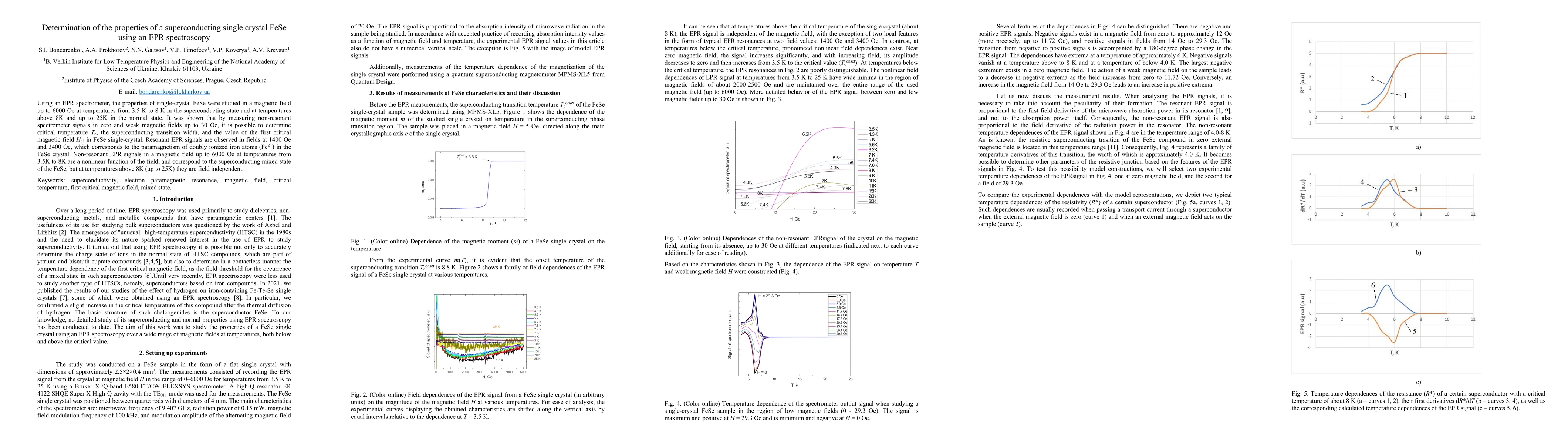 Thumbnail for Determination of the properties of a superconducting single crystal FeSe using an EPR spectroscopy