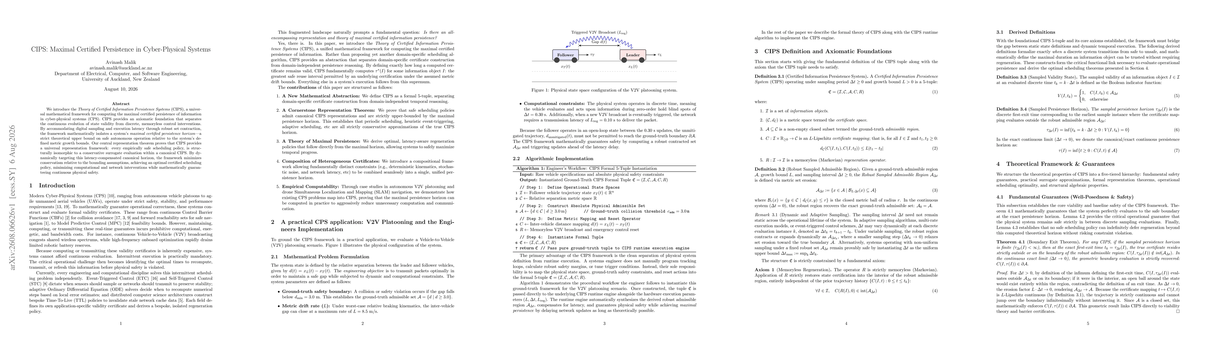 Thumbnail for CIPS: Maximal Certified Persistence in Cyber-Physical Systems