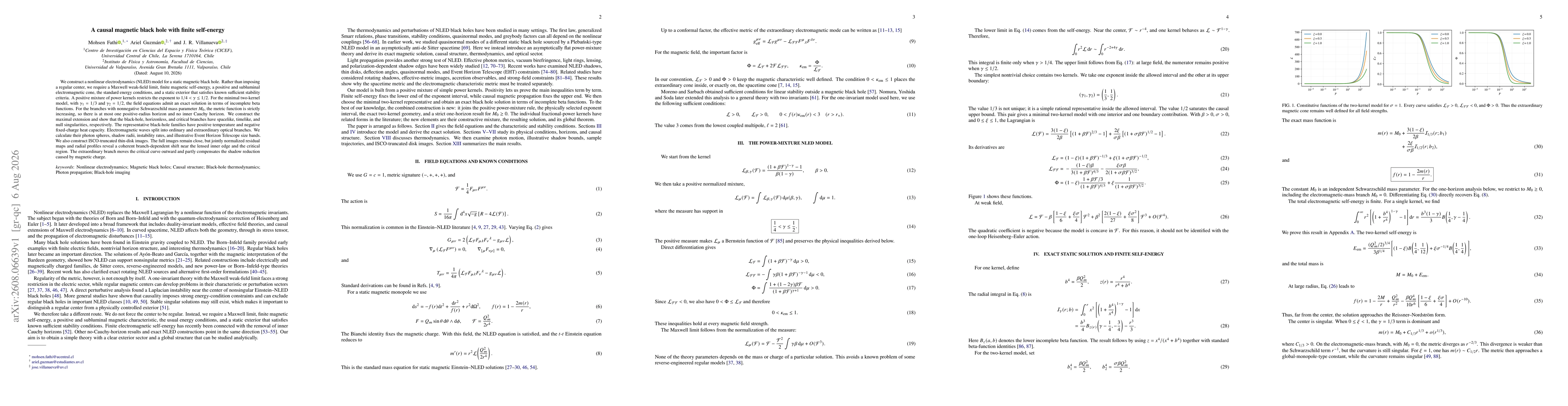 Thumbnail for A causal magnetic black hole with finite self-energy