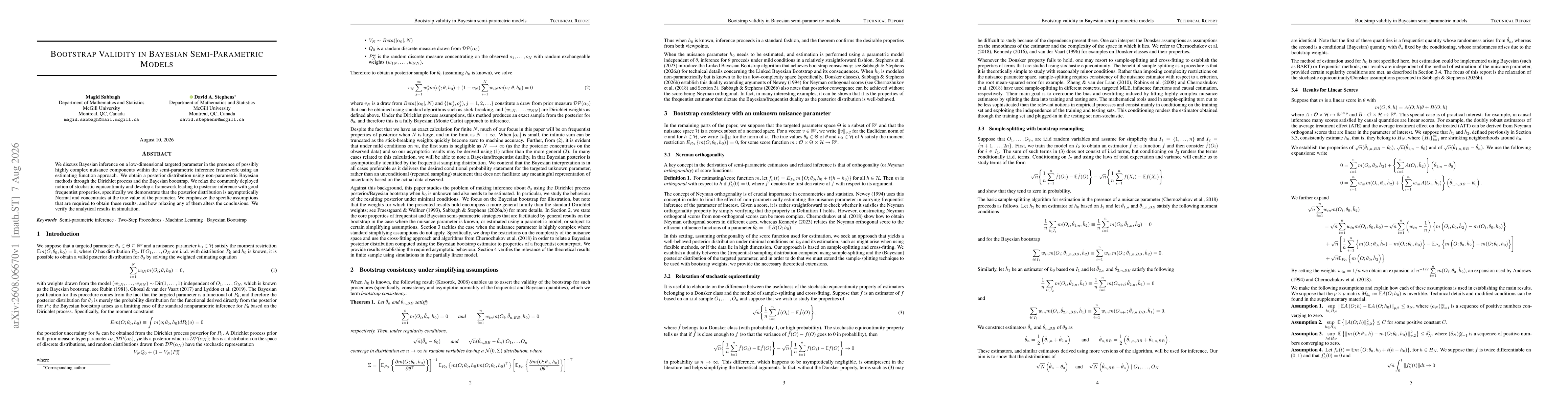 Thumbnail for Bootstrap validity in Bayesian semi-parametric models