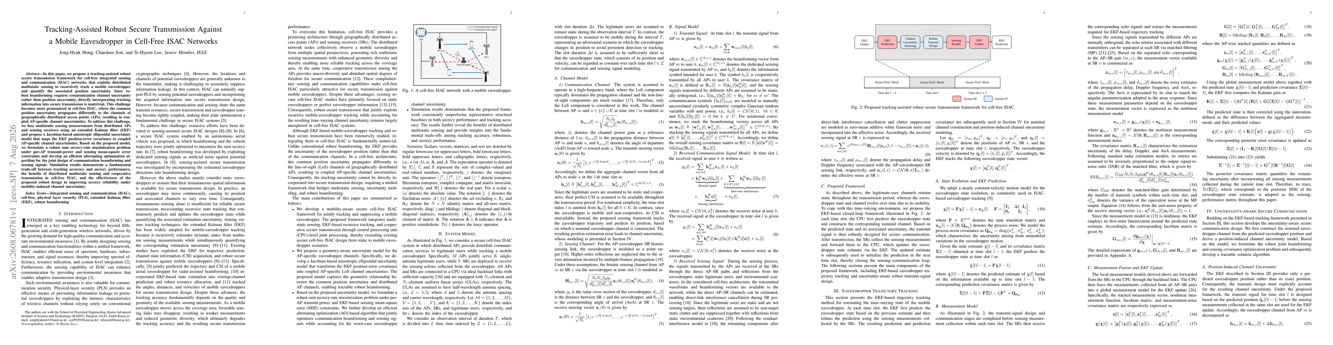 Thumbnail for Tracking-Assisted Robust Secure Transmission Against a Mobile Eavesdropper in Cell-Free ISAC Networks