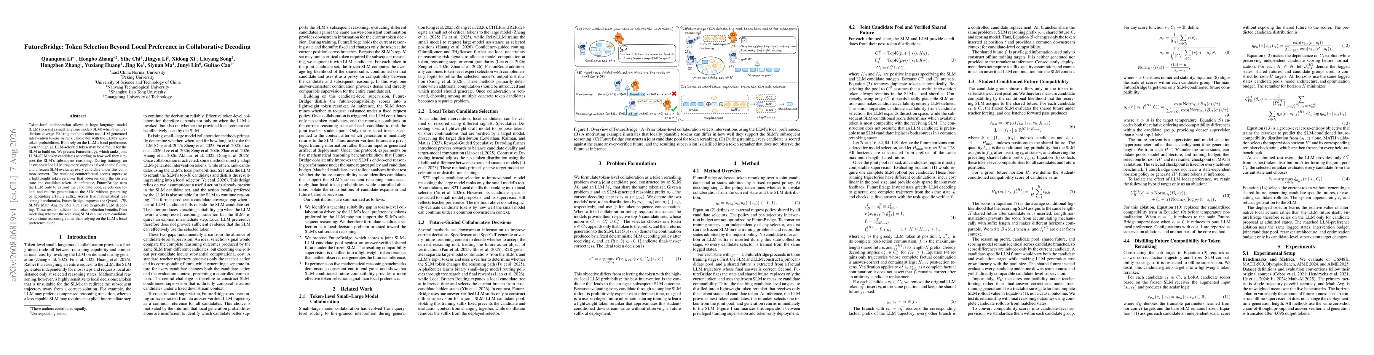 Thumbnail for FutureBridge: Token Selection Beyond Local Preference in Collaborative Decoding