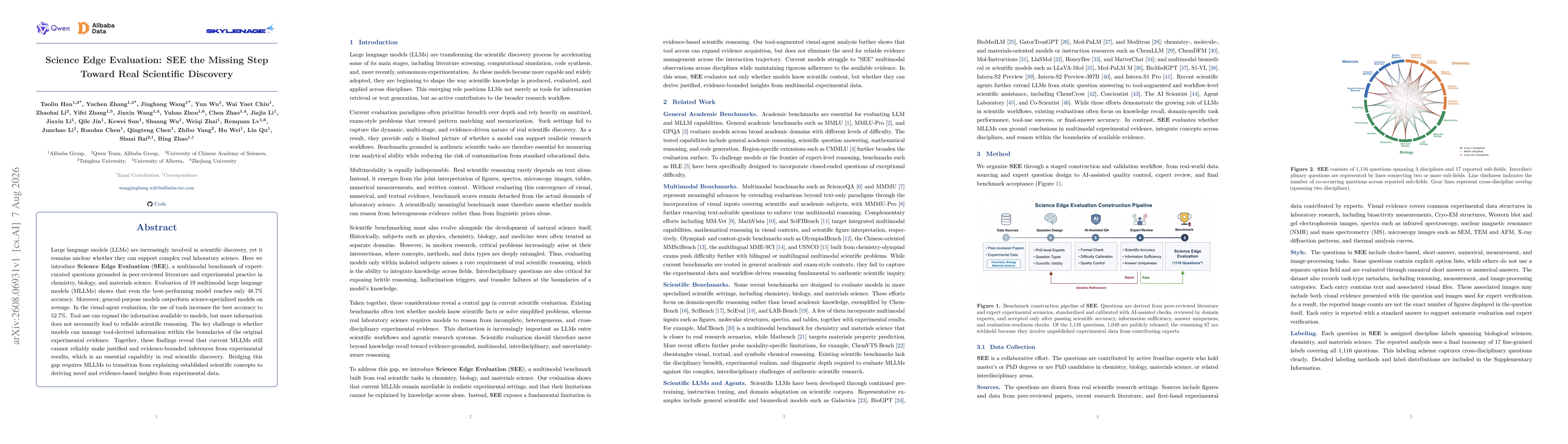 Thumbnail for Science Edge Evaluation: SEE the Missing Step Toward Real Scientific Discovery