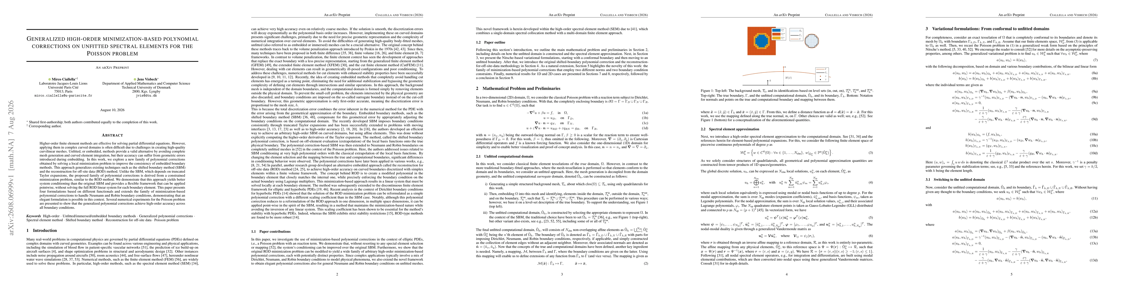 Thumbnail for Generalized high-order minimization-based polynomial corrections on unfitted spectral elements for the Poisson problem