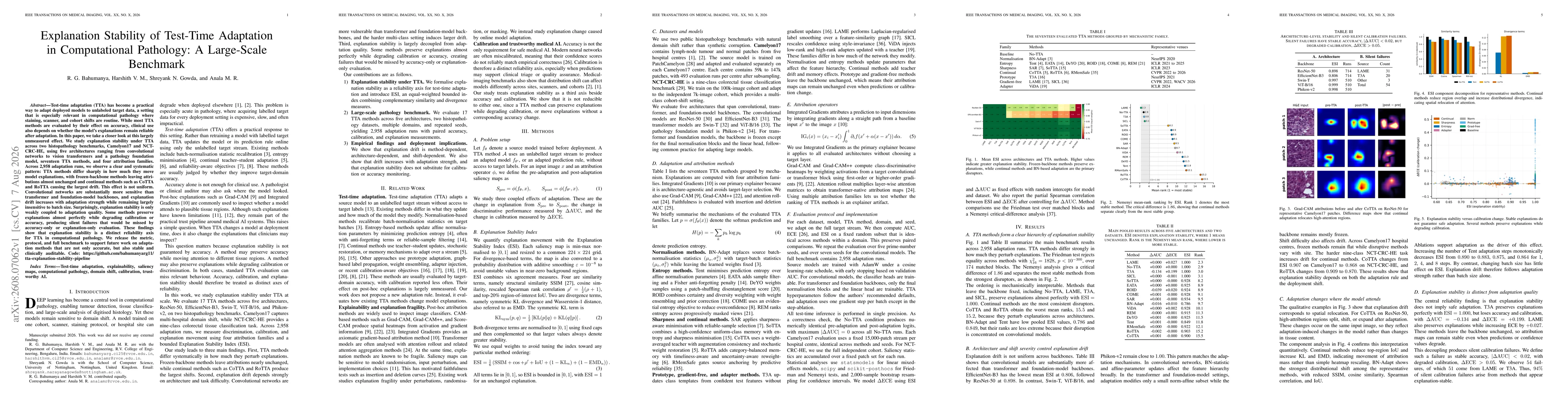 Thumbnail for Explanation Stability of Test-Time Adaptation in Computational Pathology: A Large-Scale Benchmark