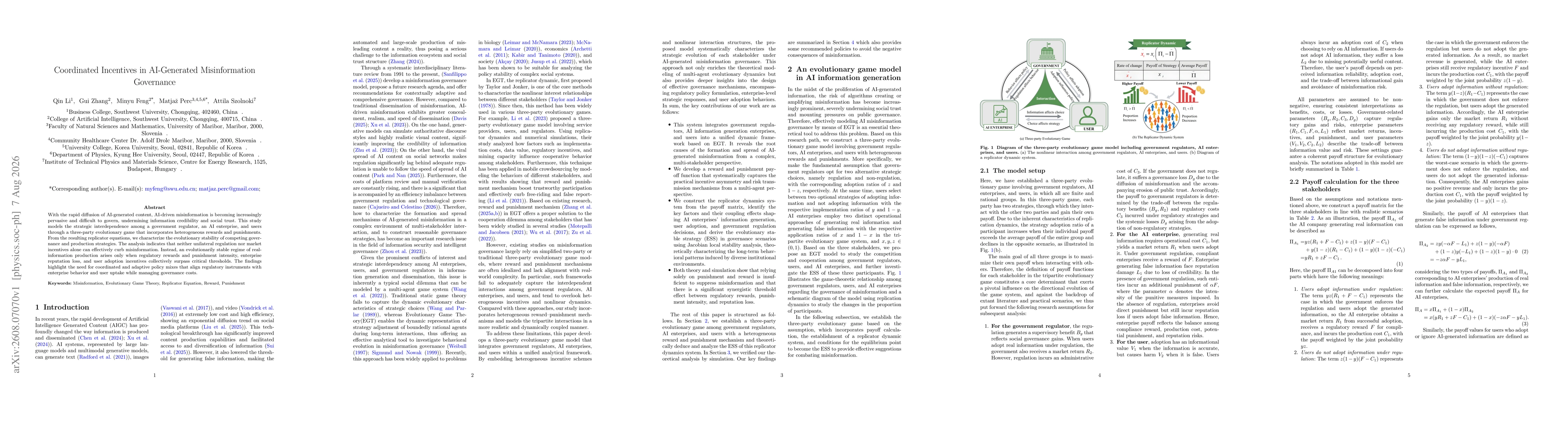 Thumbnail for Coordinated incentives in AI-generated misinformation governance