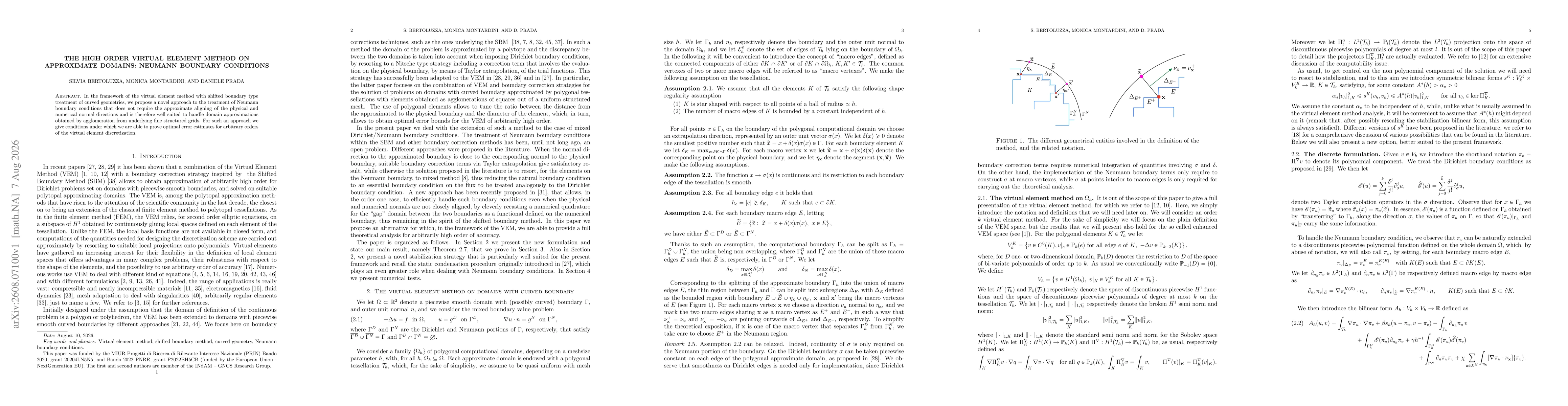Thumbnail for The High Order Virtual Element Method On Approximate Domains: Neumann Boundary Conditions