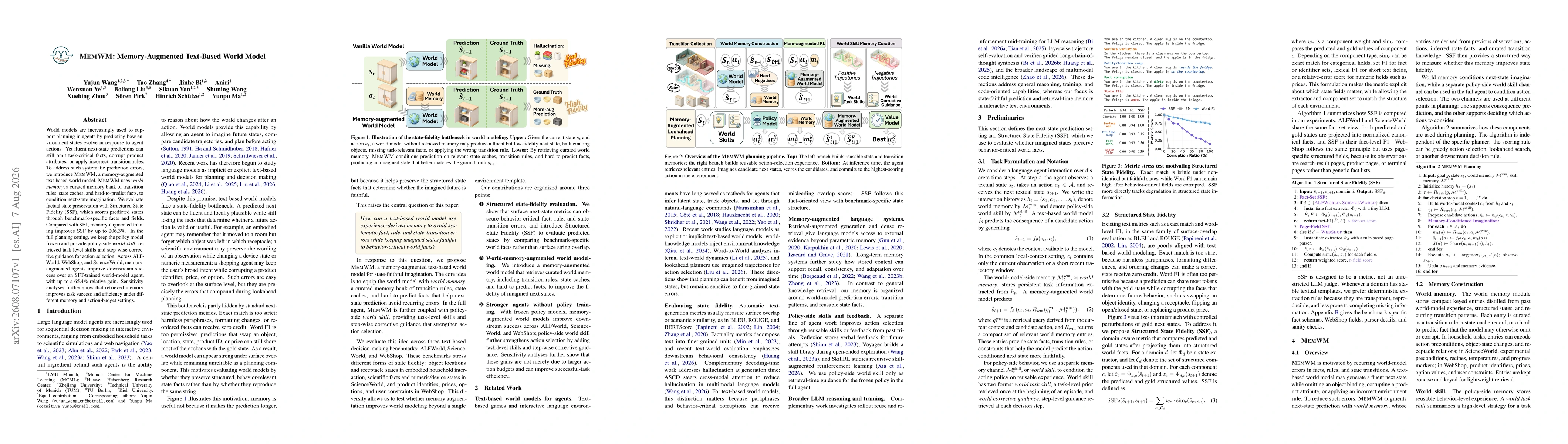 Thumbnail for MemWM: Memory-Augmented Text-Based World Model