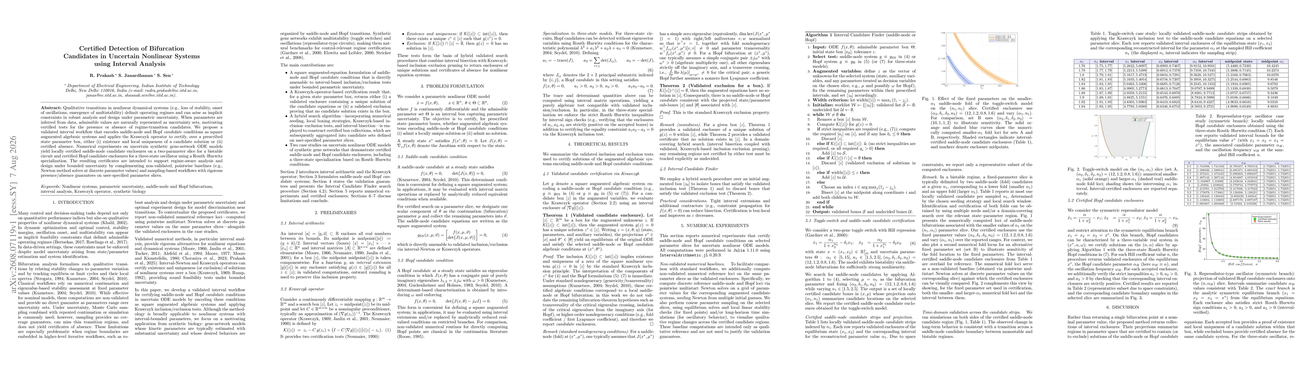 Thumbnail for Certified Detection of Bifurcation Candidates in Uncertain Nonlinear Systems using Interval Analysis