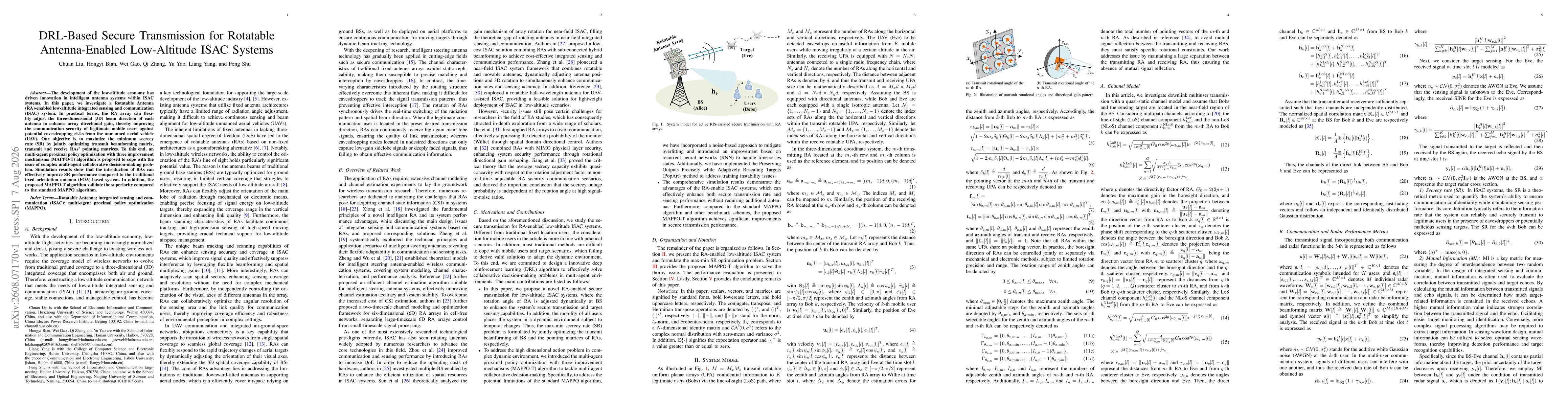 Thumbnail for DRL-Based Secure Transmission for Rotatable Antenna-Enabled Low-Altitude ISAC Systems