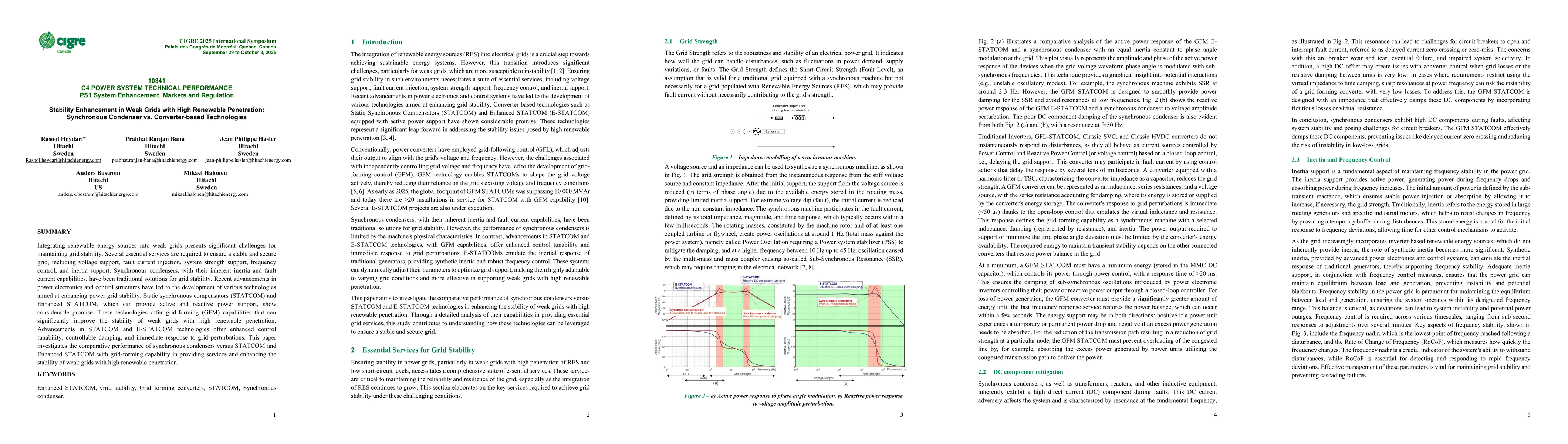Thumbnail for Stability Enhancement in Weak Grids with High Renewable Penetration: Synchronous Condenser vs. Converter-based Technologies