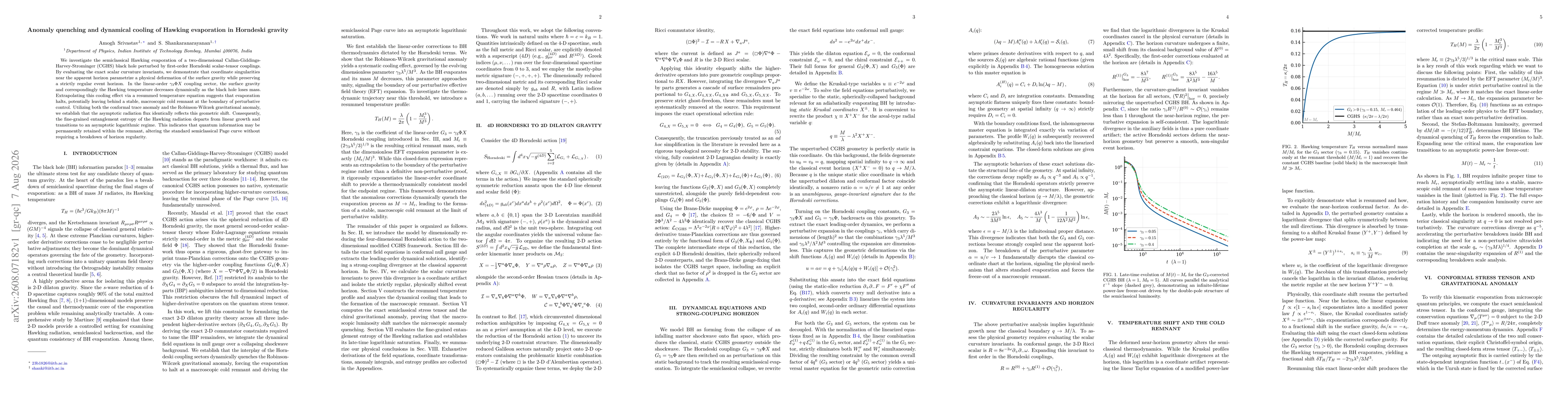 Thumbnail for Anomaly quenching and dynamical cooling of Hawking evaporation in Horndeski gravity