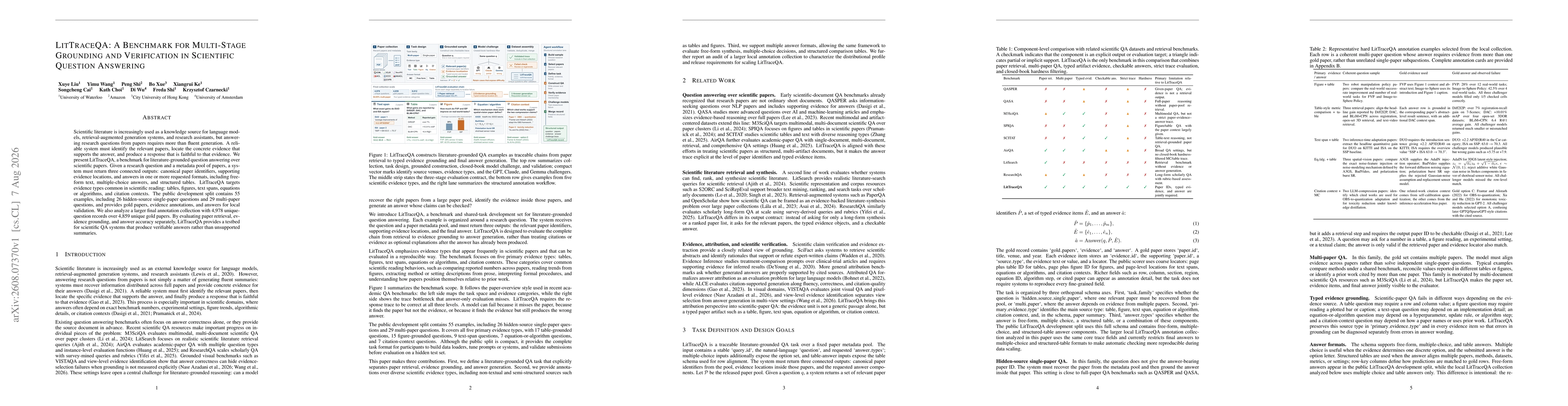 Thumbnail for LitTraceQA: A Benchmark for Multi-Stage Grounding and Verification in Scientific Question Answering