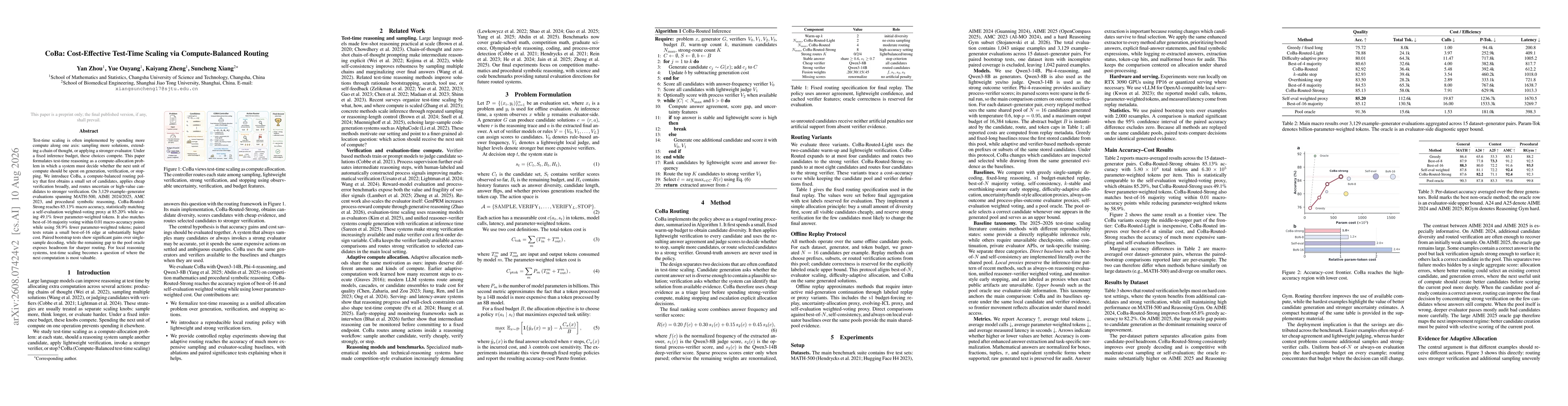 Thumbnail for CoBa: Cost-Effective Test-Time Scaling via Compute-Balanced Routing