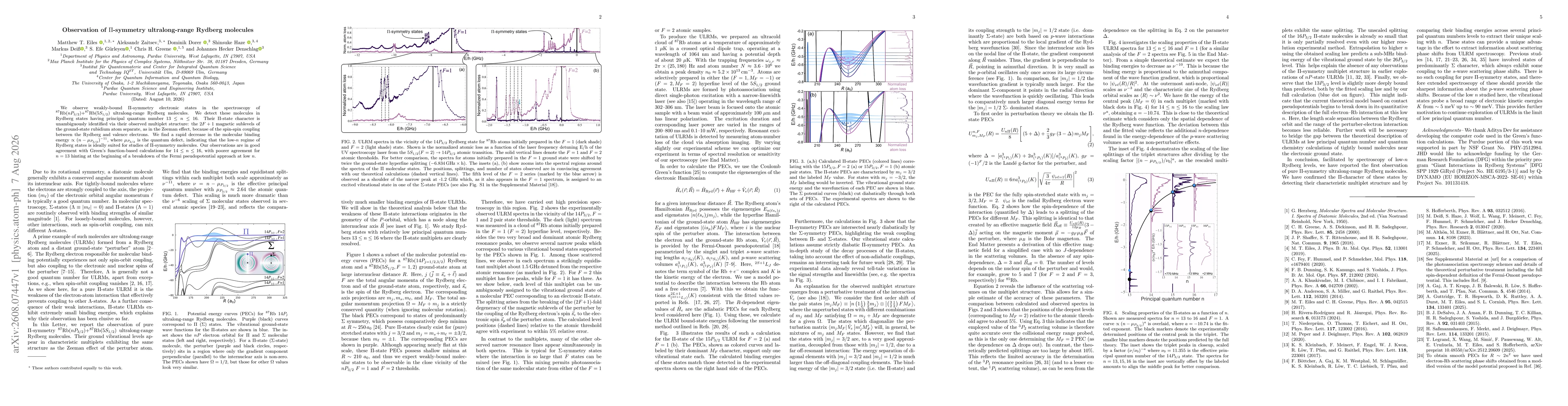 Thumbnail for Observation of $Π$-symmetry ultralong-range Rydberg molecules