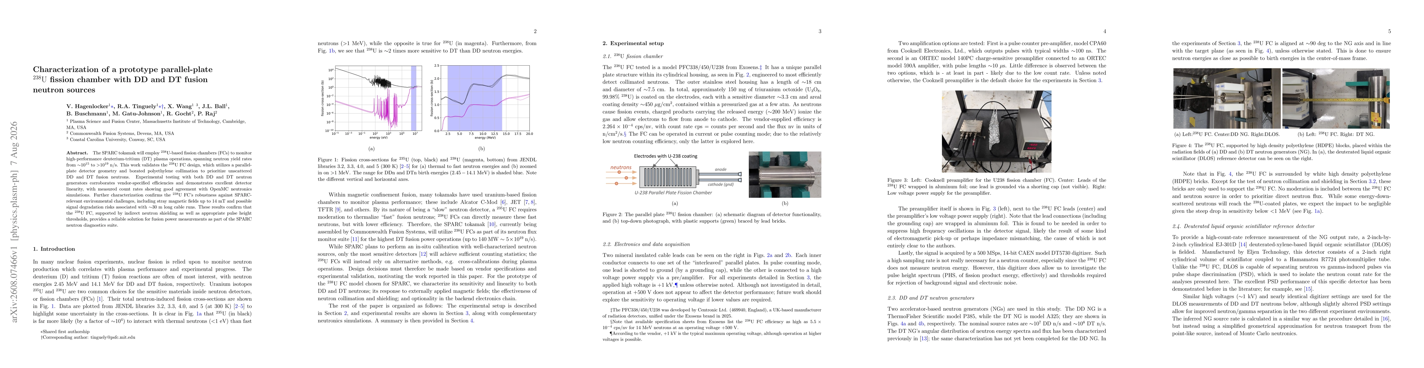 Thumbnail for Characterization of a prototype parallel-plate $^{238}$U fission chamber with DD and DT fusion neutron sources