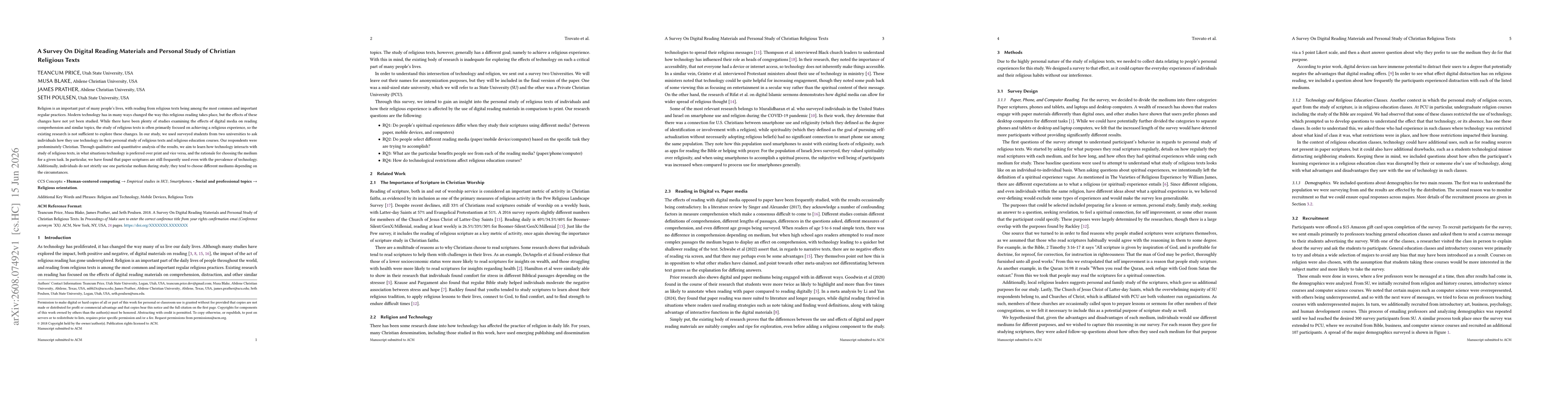 Thumbnail for A Survey On Digital Reading Materials and Personal Study of Christian Religious Texts