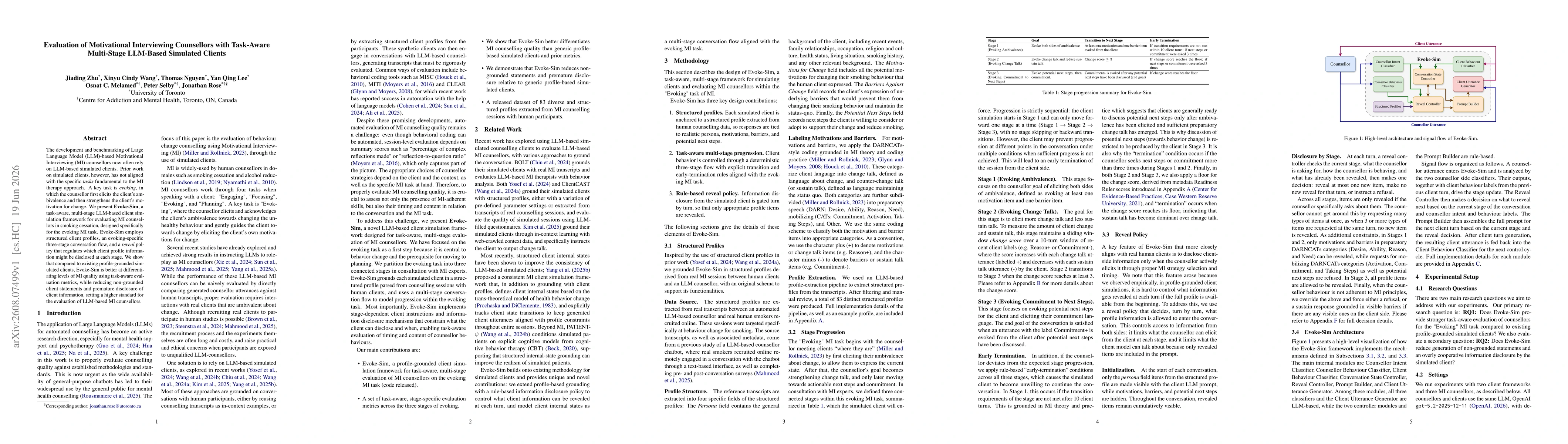 Thumbnail for Evaluation of Motivational Interviewing Counsellors with Task-Aware Multi-Stage LLM-Based Simulated Clients