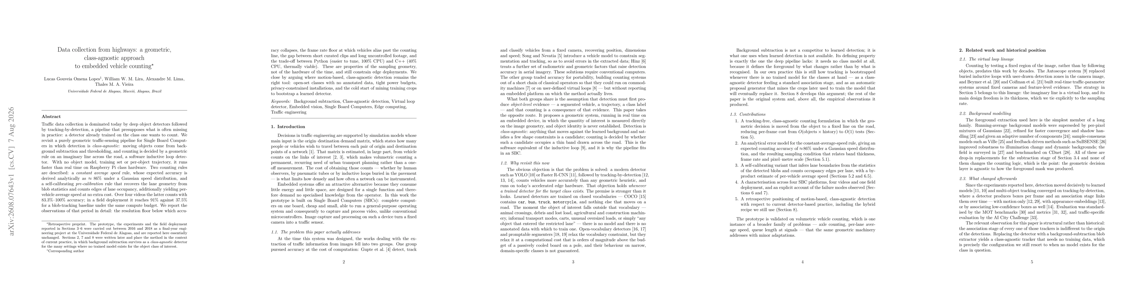 Thumbnail for Data collection from highways: a geometric, class-agnostic approach to embedded vehicle counting